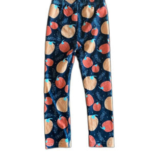 Pumpkin Print Leggings Girls' Medium